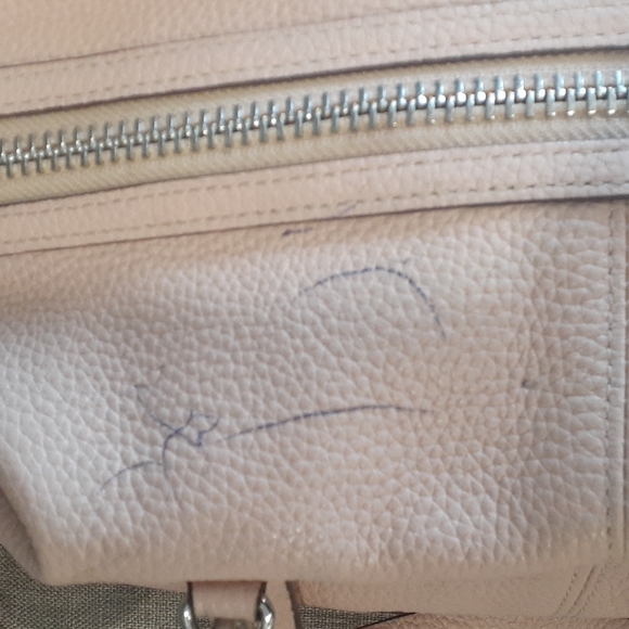 J.crew bristol  pebble pale pink  leather women's  satchel handbag - Picture 11 of 17